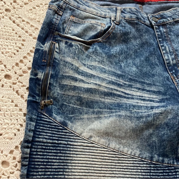 ENCRYPT DISTRESSED MEN JEANS SHORTS 44 jorts - Picture 7 of 8